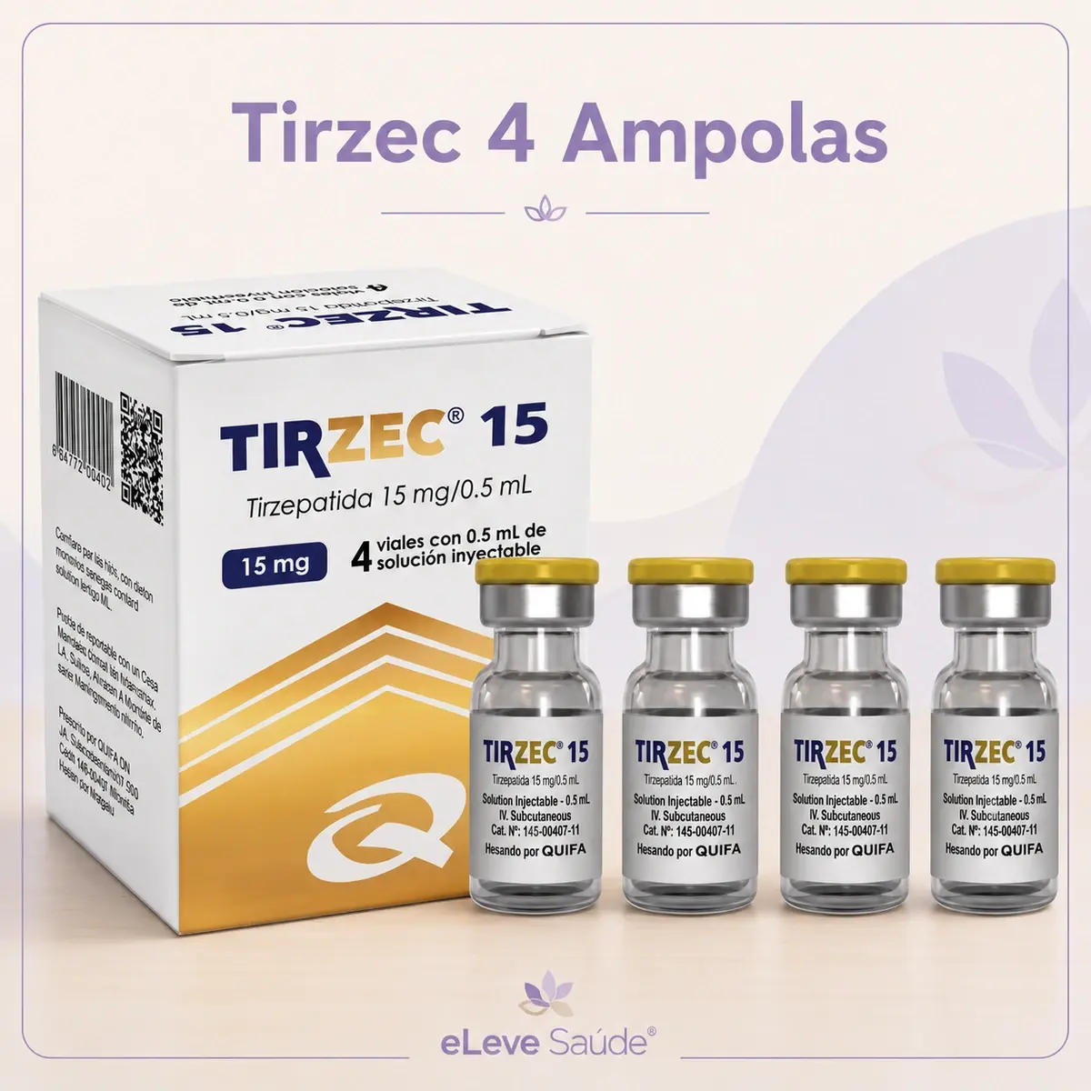 Tirzec 4 Ampolas